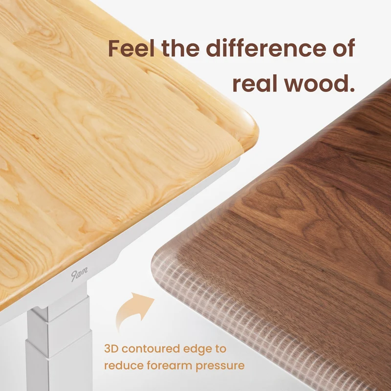 9am HOME Pesk Pro Hardwood Home Office Electric Standing Desk - (American Ash Top)(1500*750mm)