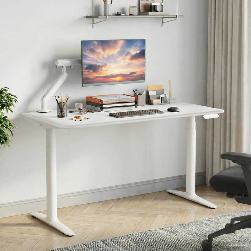 9am HOME Atom Home Office Mini Adjustable Standing Desk - (White Top)(1500*700mm)