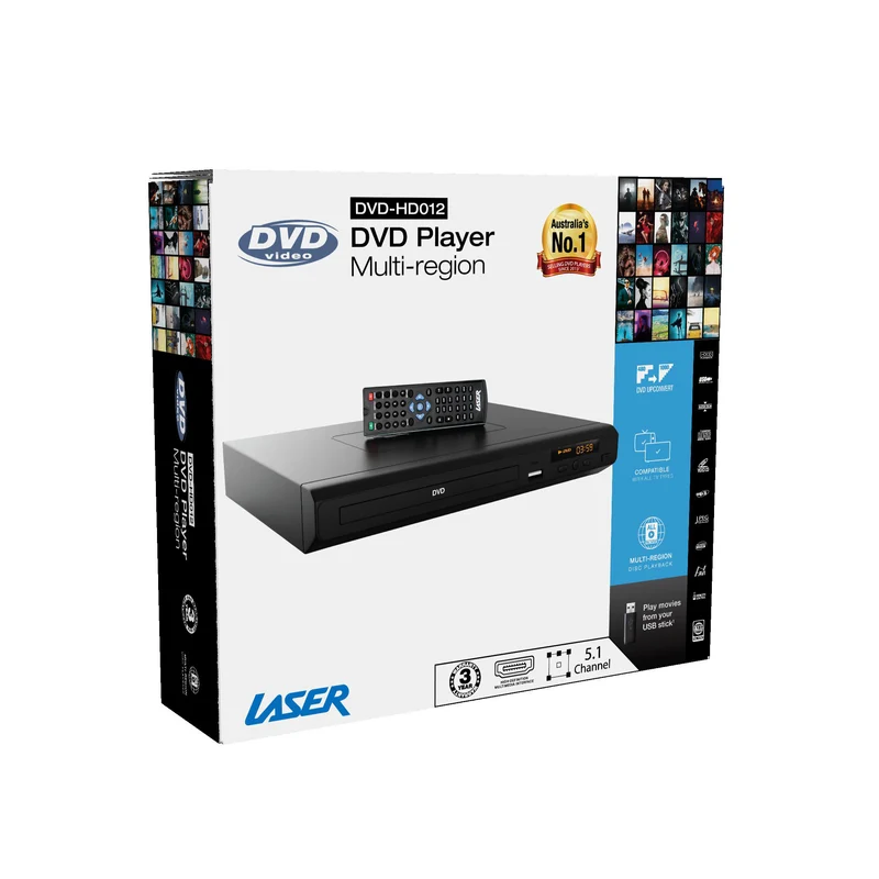 Laser Multi-Region DVD Player with Composite and HDMI (Black)