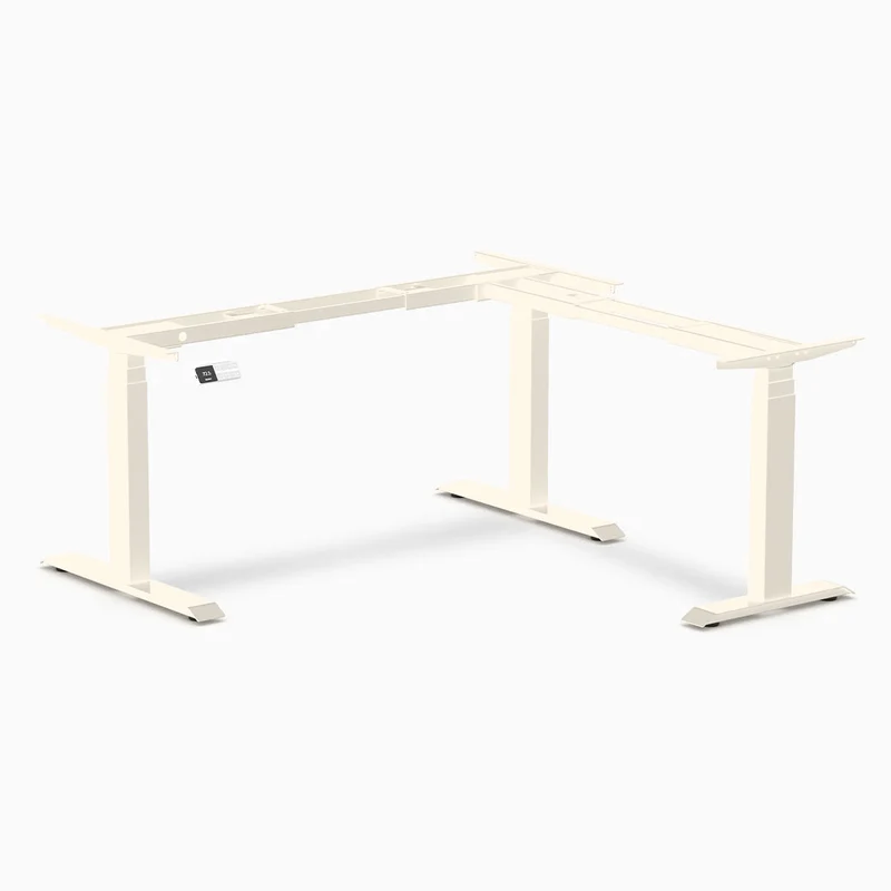 Desky Sit Stand L-Shape Desk Frame 110cm–190cm (Matte Black)