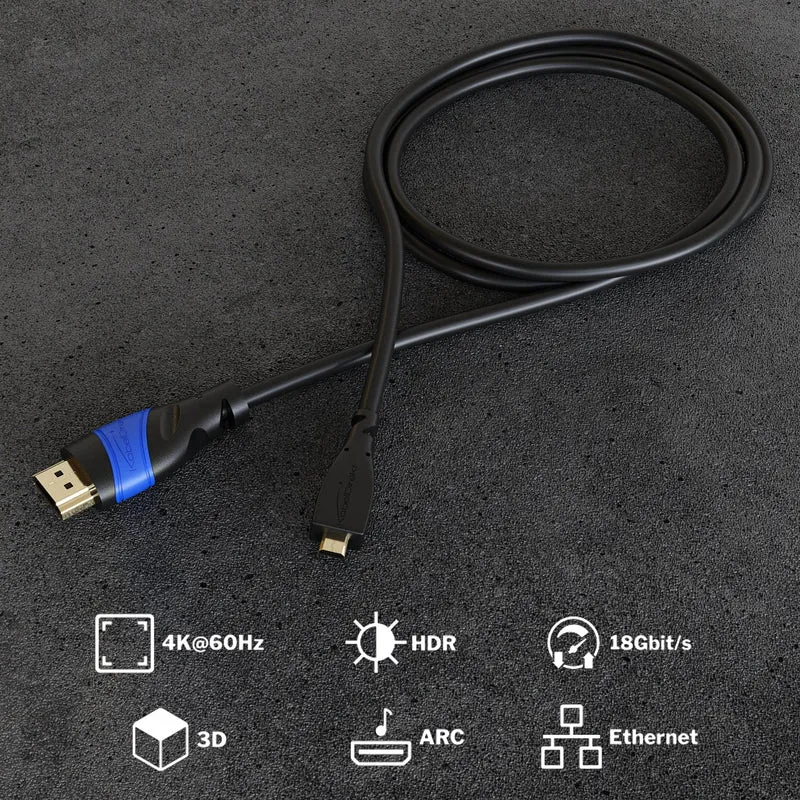 Micro HDMI zu HDMI Kabel - Flex Series