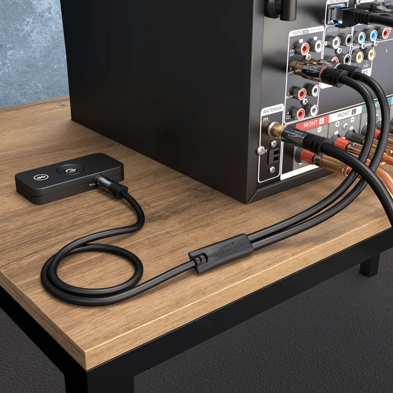 Adapterkabel, Aux Klinke/3,5mm zu 2 Cinch/RCA, Y-Audiokabel zum Anschluss von Smartphones/Notebooks