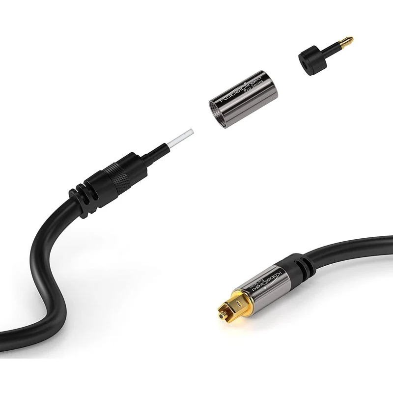 TOSLINK auf Mini-TOSLINK, optisches Audiokabel, Lichtwellenleiter/LWL, überträgt Digitale Audiosignale