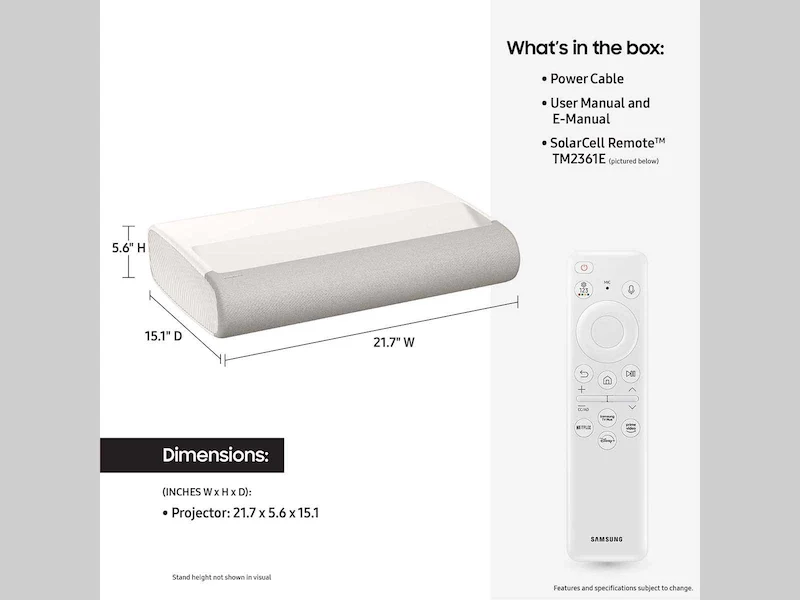 Samsung The Premiere 9 (LPU9D) - 4K HDR Laser TV Beamer mit Triple Laser