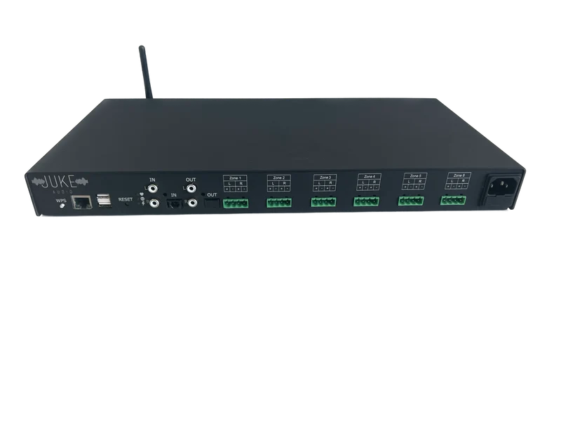 Juke+ 6-Zonen-Verstärker – 100W pro Kanal für Multiroom Audio