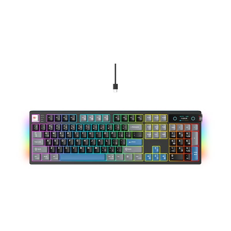 HAVIT Tri-Mode Wireless Mechanical Keyboard KB912L-TUR
