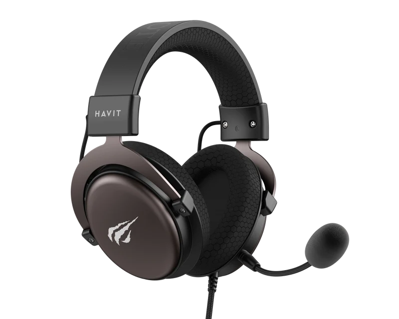 HAVIT Gaming Headphone with Fabric Earmuff H2015d Black+Orche