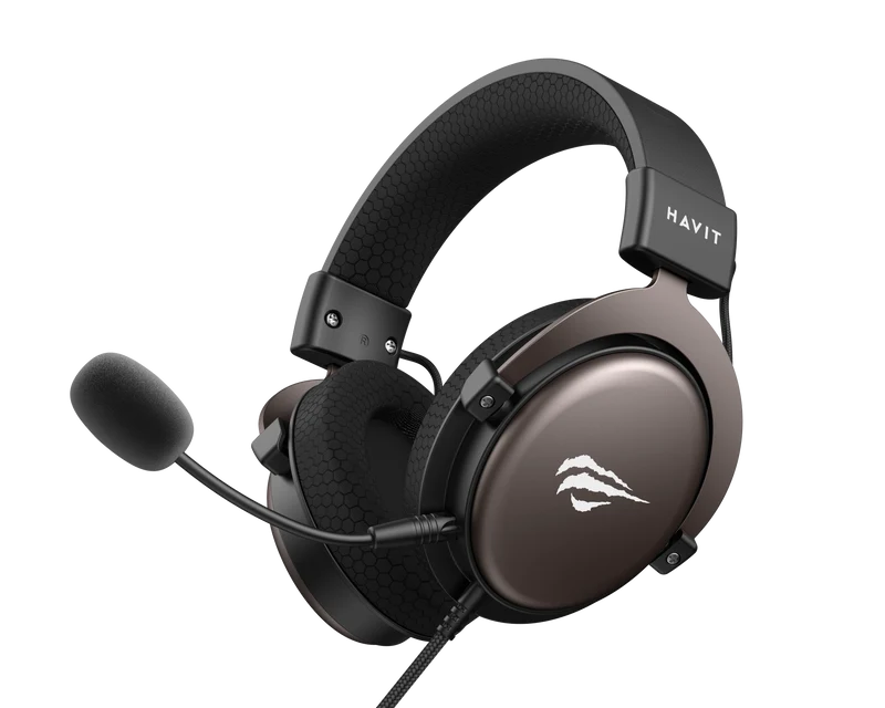 HAVIT Gaming Headphone with Fabric Earmuff H2015d Black+Orche