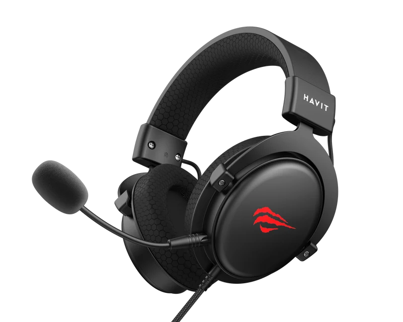 HAVIT Gaming Headphone with Fabric Earmuff H2015d Black