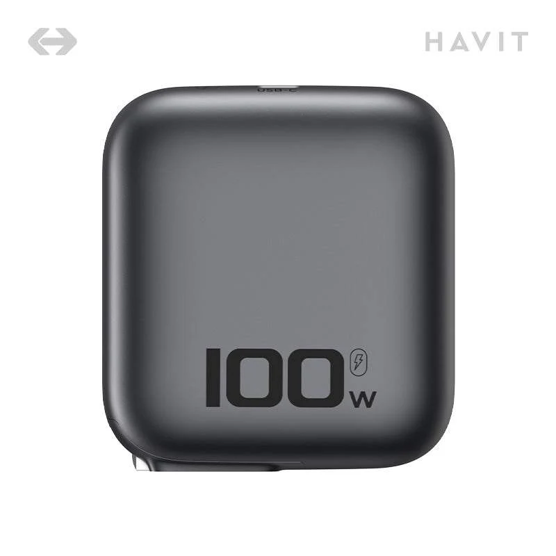 HAVIT GaN Travel Charger with Retractable Cable UC254 UC255 UC256