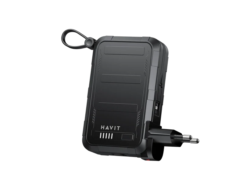 HAVIT Power Bank with USB-C & Lightning Cable and AC Plug PB5231