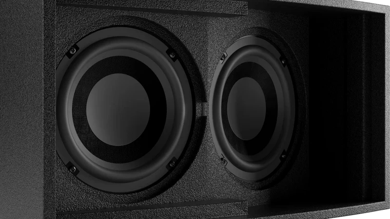BEC Akustik Subwoofer Lars 6.2 – Doppel 6" Kompakt Subwoofer mit Tiefbass-Power