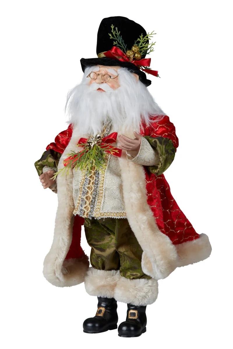 Christabelle Top Hat Santa Claus Christmas Decoration 46cm