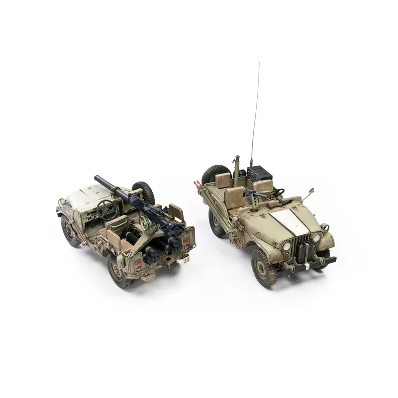 AFV Club 1/35 IDF M38A1 Series Recon/Fire Support Jeep (2 Models Set)