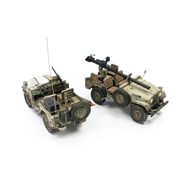AFV Club 1/35 IDF M38A1 Series Recon/Fire Support Jeep (2 Models Set)