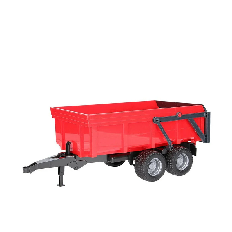 Bruder Licensed 1:16 Scale Tipping Trailer Dual Axle with Auto Tailgate Red