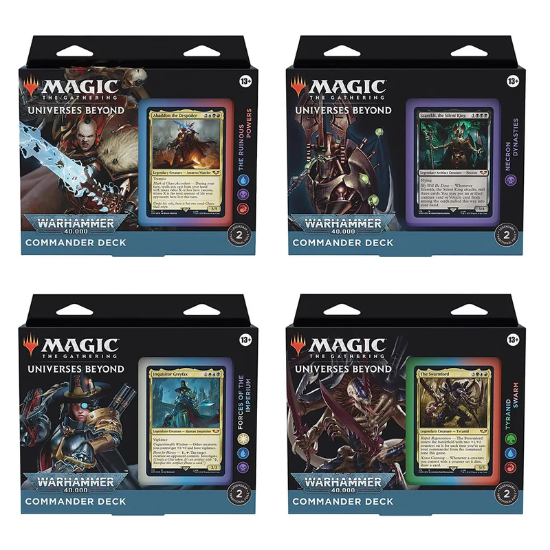 Wizards Of The Coast Magic Warhammer 40K Universes Beyond Commander Decks Regular Edition (Set of 4)