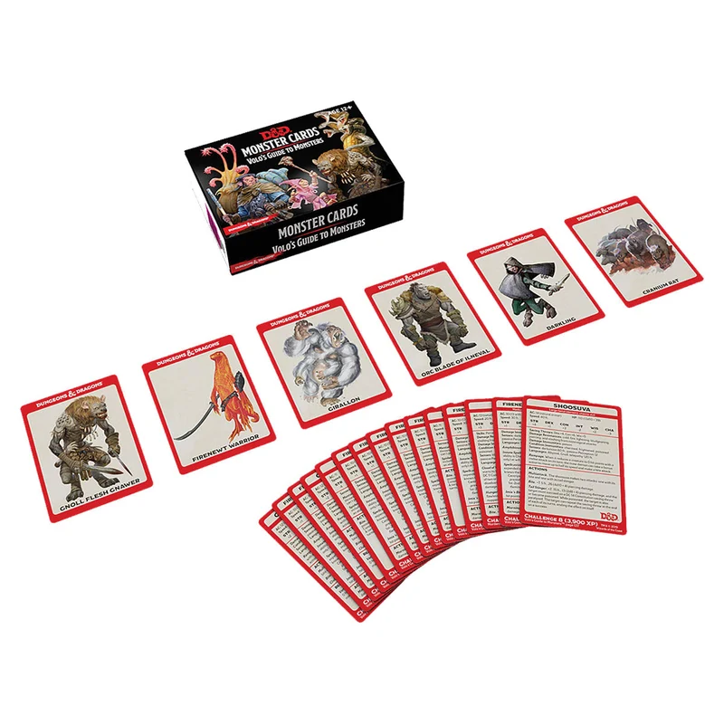 Wizards Of The Coast D&D Monster Cards Volos Guide to Monsters