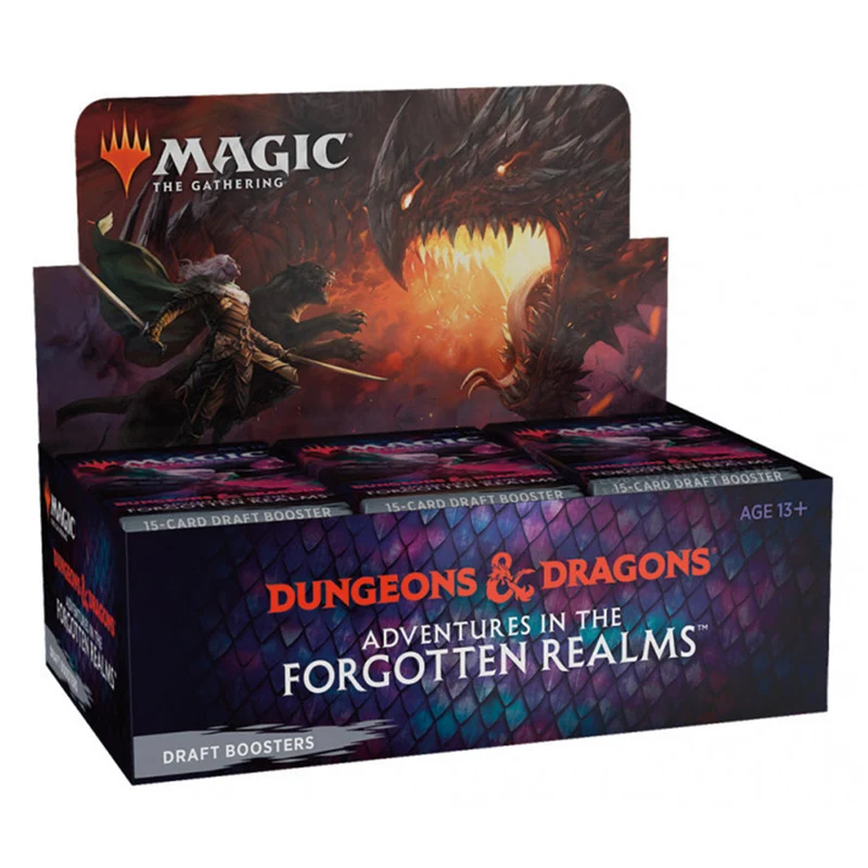 Wizards Of The Coast Magic Dungeons & Dragons Adventures in the Forgotten Realms Draft Booster Box MTG D&D