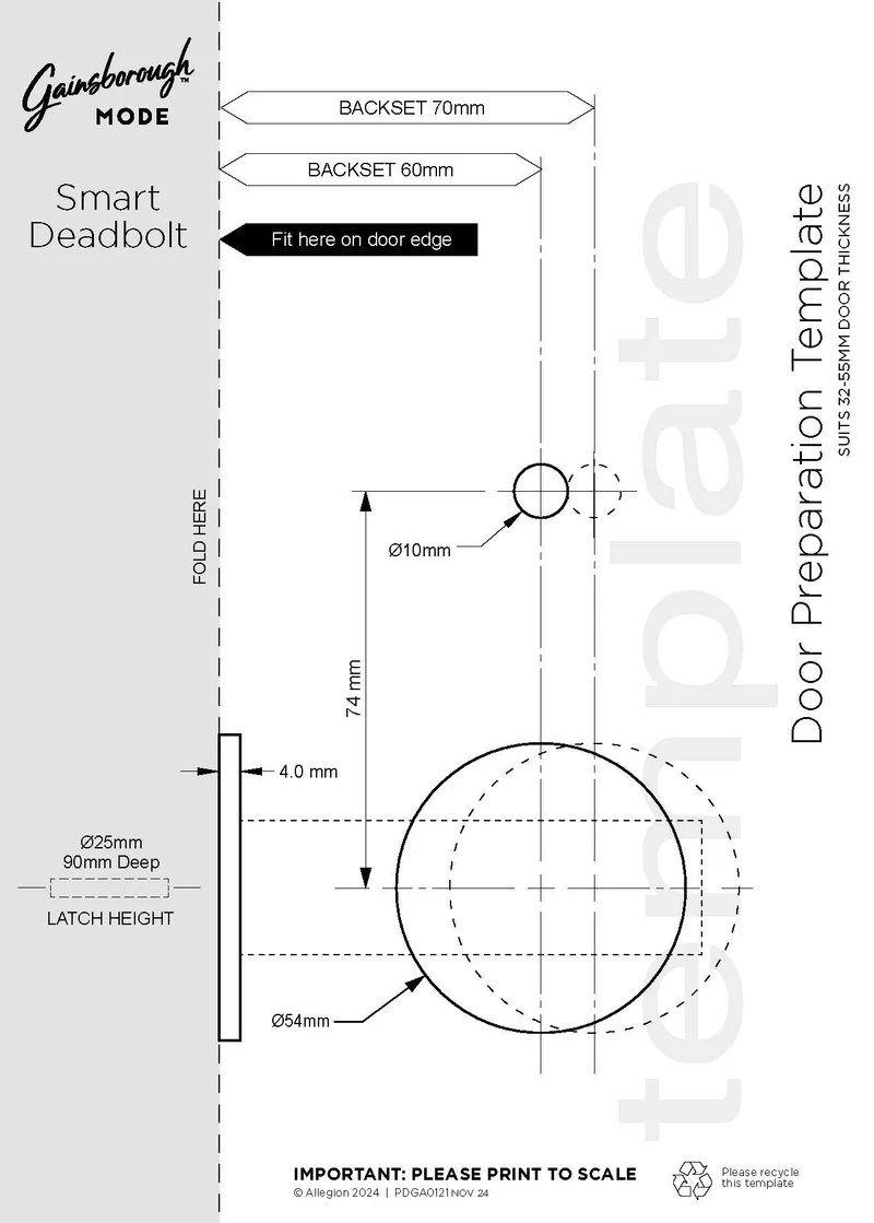 Gainsborough Mode Smart Entrance Deadbolt (Graphite)