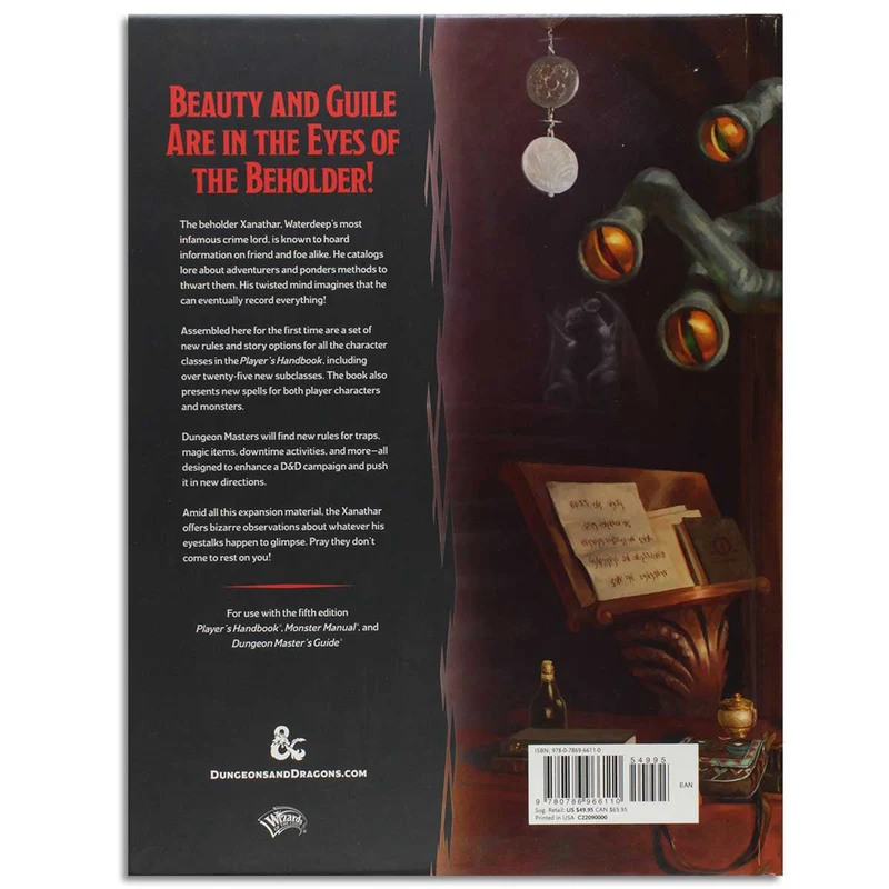 Wizards Of The Coast D&D Xanathars Guide to Everything Book