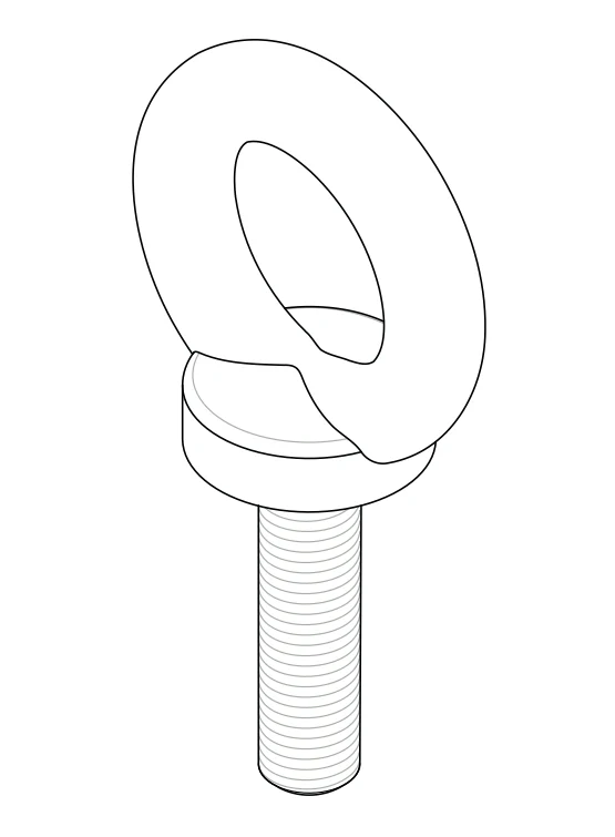 Optimal Audio M8-Ösenschraube zum Flugbetrieb Cuboid 8-15