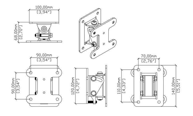 Optimal Audio Wandhalterung für Cuboid 10 & 12