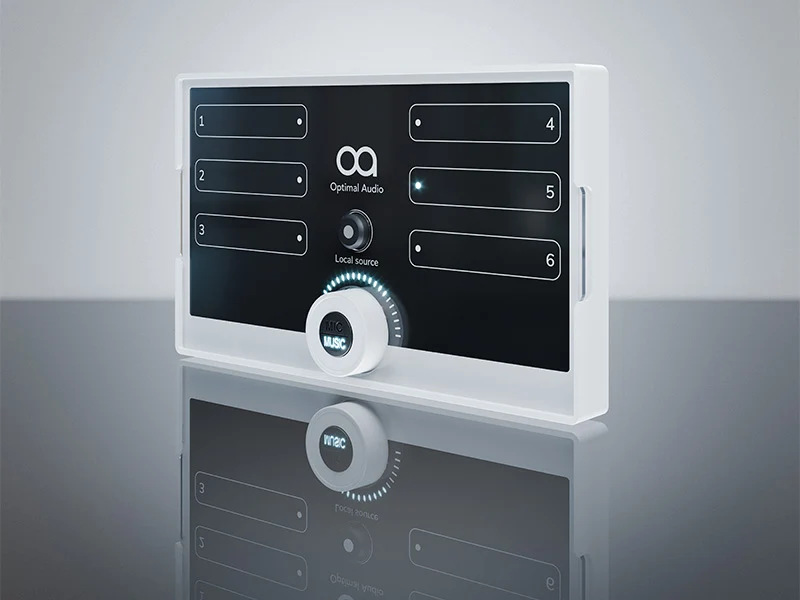 Optimal Audio ZonePad 4 – 4-Zonen Wandcontroller mit Touch-Steuerung