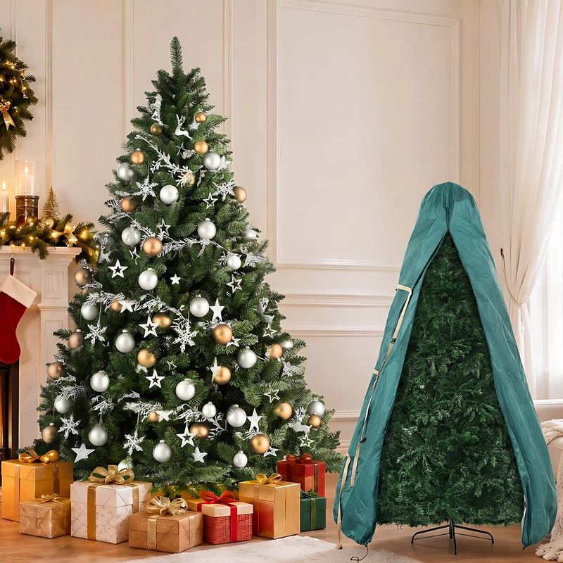 Jingle Jollys 2.7m Artificial Christmas Tree 1590 Tips with Oxford Storage Bag Green