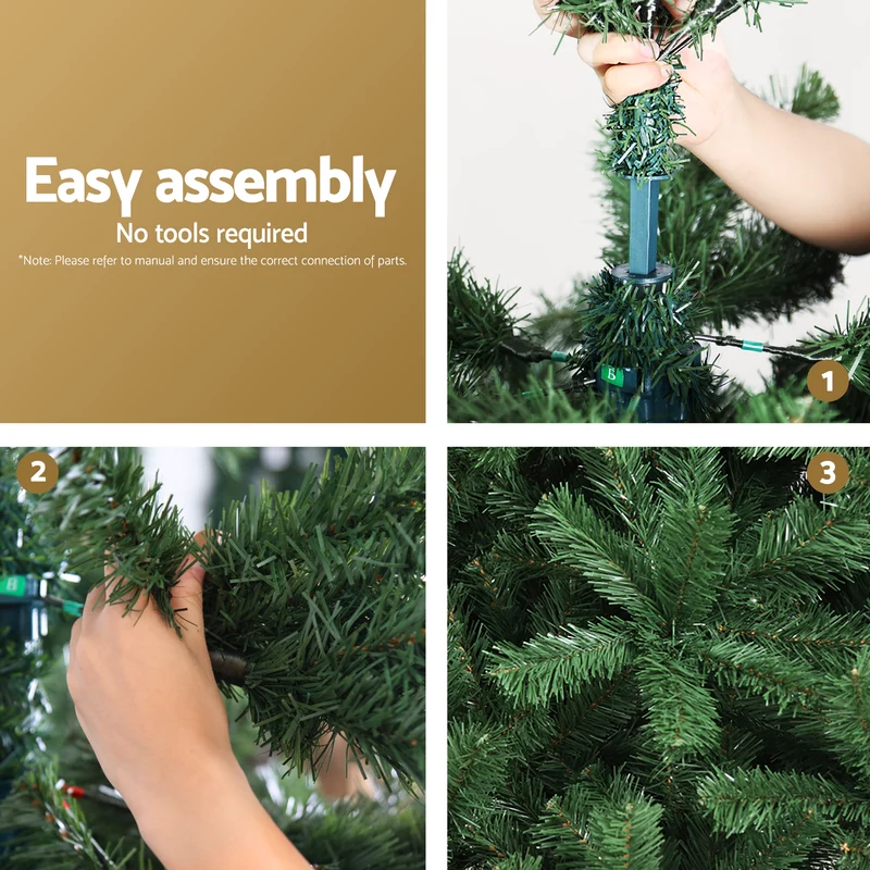 Jingle Jollys 2.7m Artificial Christmas Tree 1590 Tips with Oxford Storage Bag Green