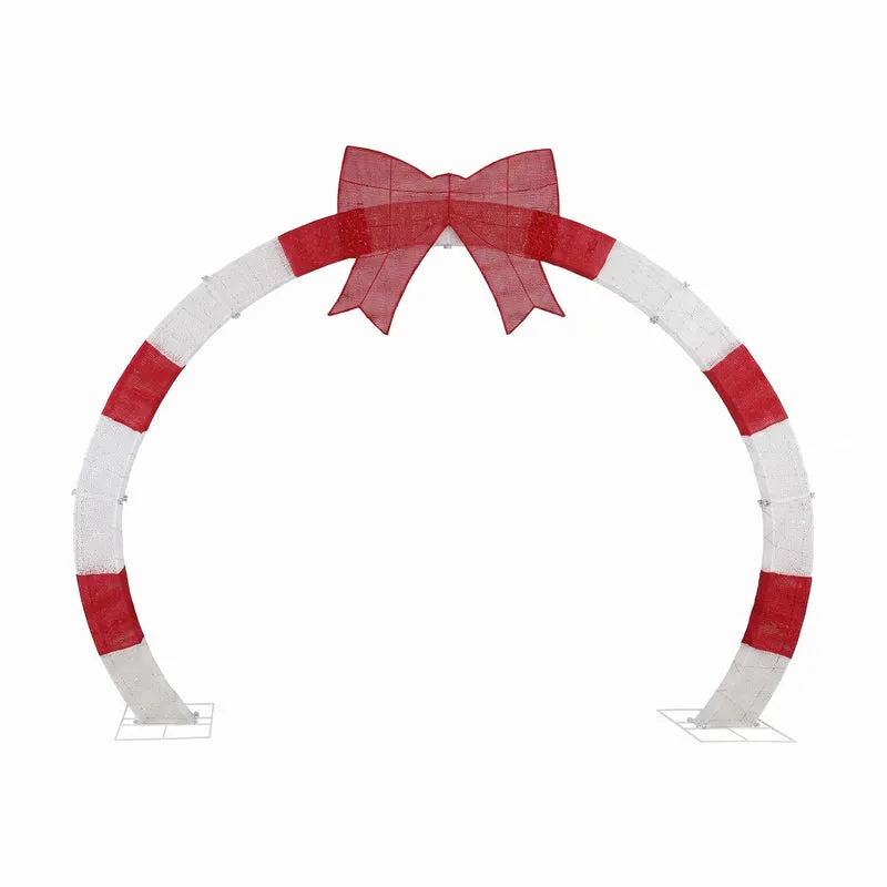 Jingle Jollys 2.5m Christmas Archway Pre-Lit Warm White LED Outdoor Garden Decoration