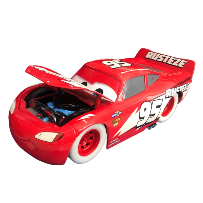 Jada 1:24 Scale Cars Lightning McQueen Glow #95 Diecast Vehicle Model