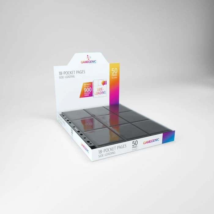 Gamegenic Sideloading 18 Pocket Pages Display (Black)