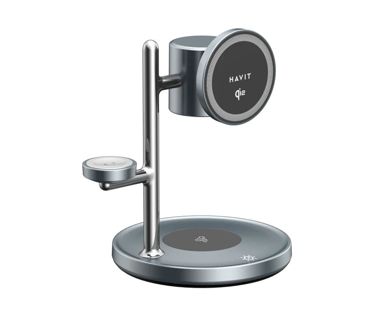 HAVIT 3-in-1 Wireless Charger with Qi2 and Light W3113