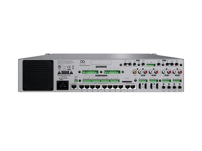 Optimal Audio Zone 8P - 8-Zonen-Audio-Controller mit DSP & Verstärkung