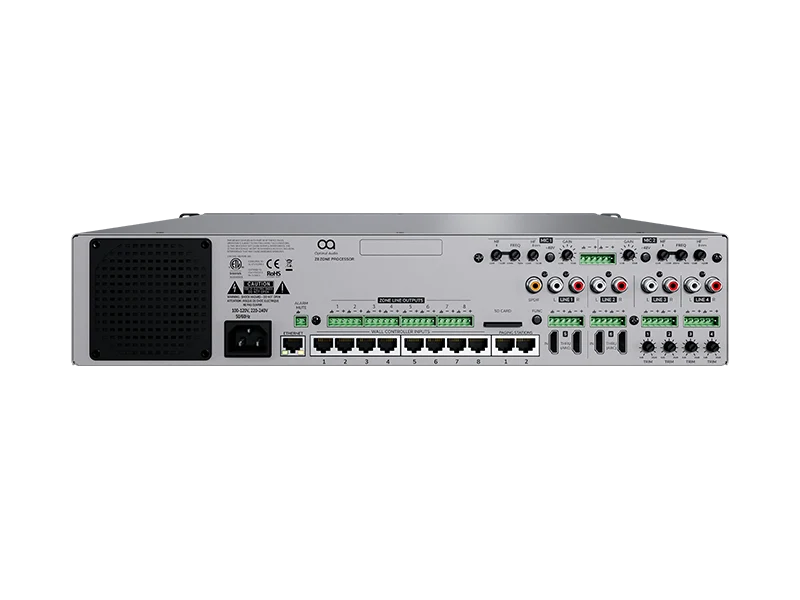 Optimal Audio Zone 8 – 8-Zonen-Audiocontroller mit DSP und WebApp