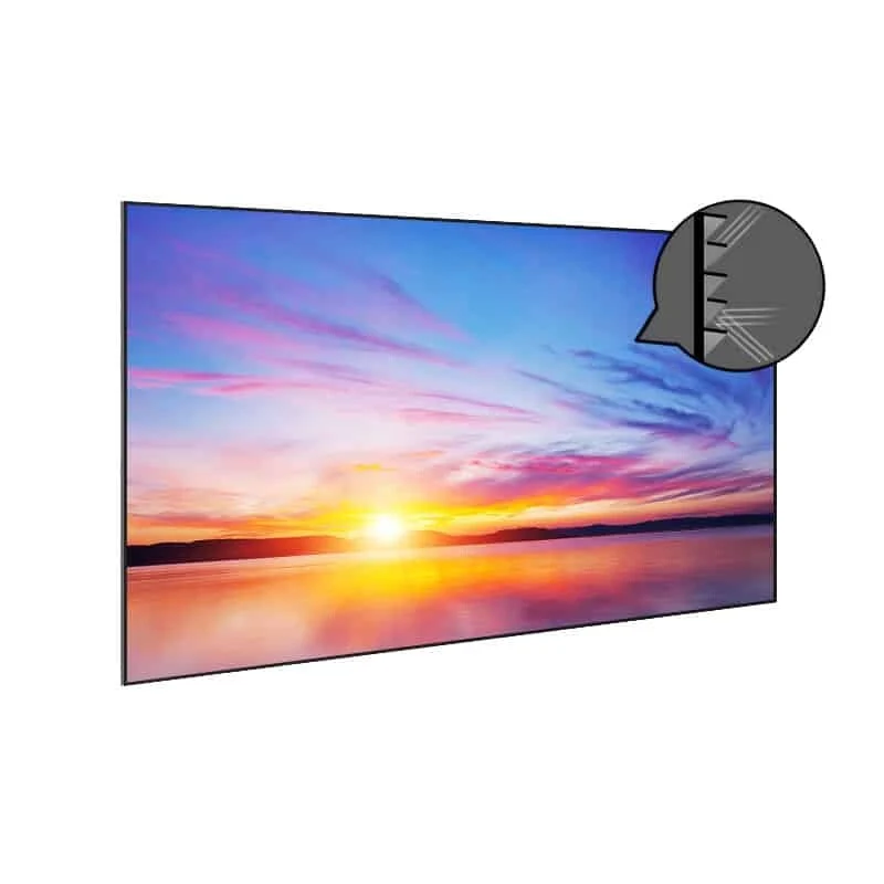 Chiq B8U 4K Laser-TV Bundle mit Black Grid CLR Leinwand