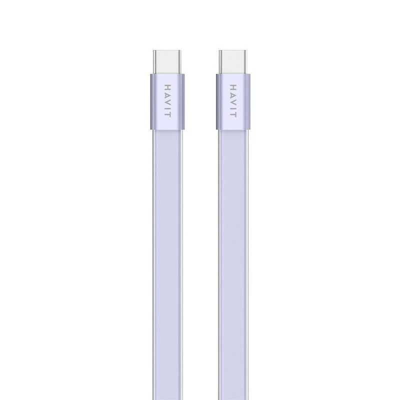 HAVIT 4.99mm Ultra-Thin USB-C TO Lightning Cable & Ultra-Thin USB-C TO USB-C Cable CB6379 CB6380