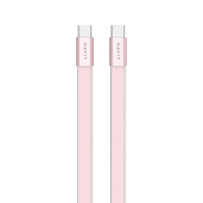 HAVIT 4.99mm Ultra-Thin USB-C TO Lightning Cable & Ultra-Thin USB-C TO USB-C Cable CB6379 CB6380