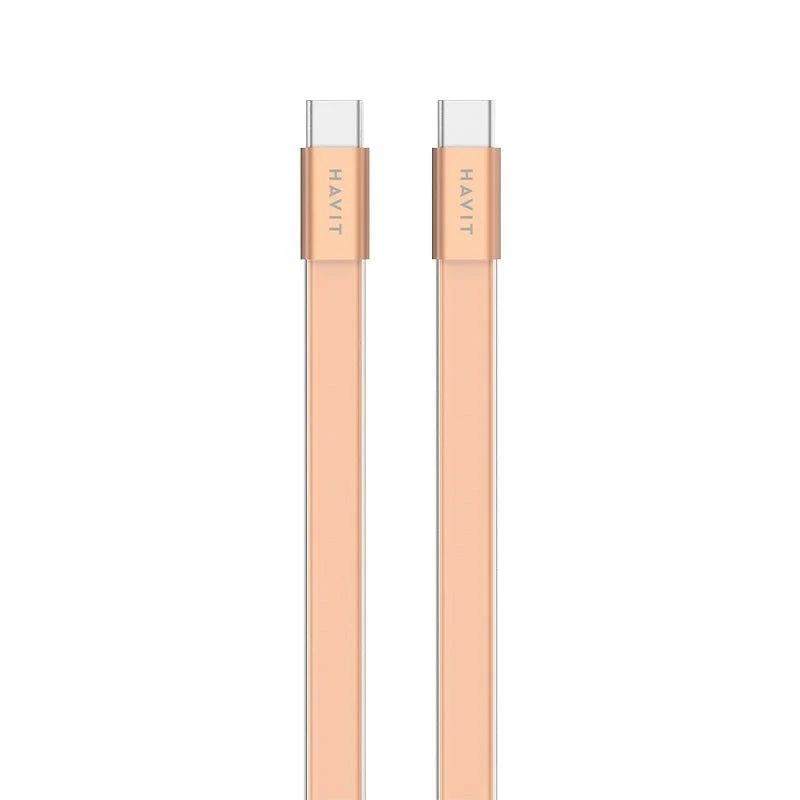 HAVIT 4.99mm Ultra-Thin USB-C TO Lightning Cable & Ultra-Thin USB-C TO USB-C Cable CB6379 CB6380
