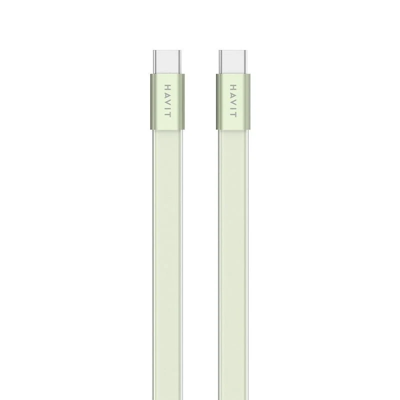 HAVIT 4.99mm Ultra-Thin USB-C TO Lightning Cable & Ultra-Thin USB-C TO USB-C Cable CB6379 CB6380