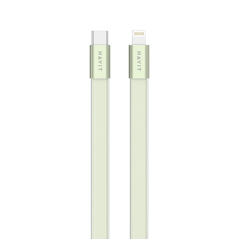 HAVIT 4.99mm Ultra-Thin USB-C TO Lightning Cable & Ultra-Thin USB-C TO USB-C Cable CB6379 CB6380