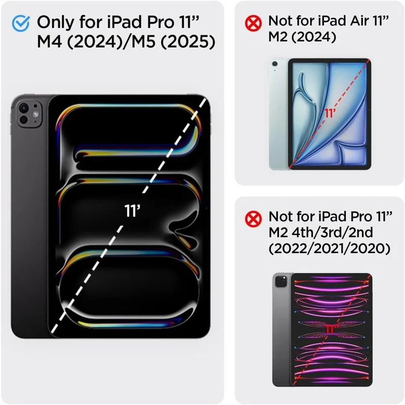 Spigen Apple iPad Pro 11 M5/M4 (2025/2024) Rugged Armor Pro Case (Black)