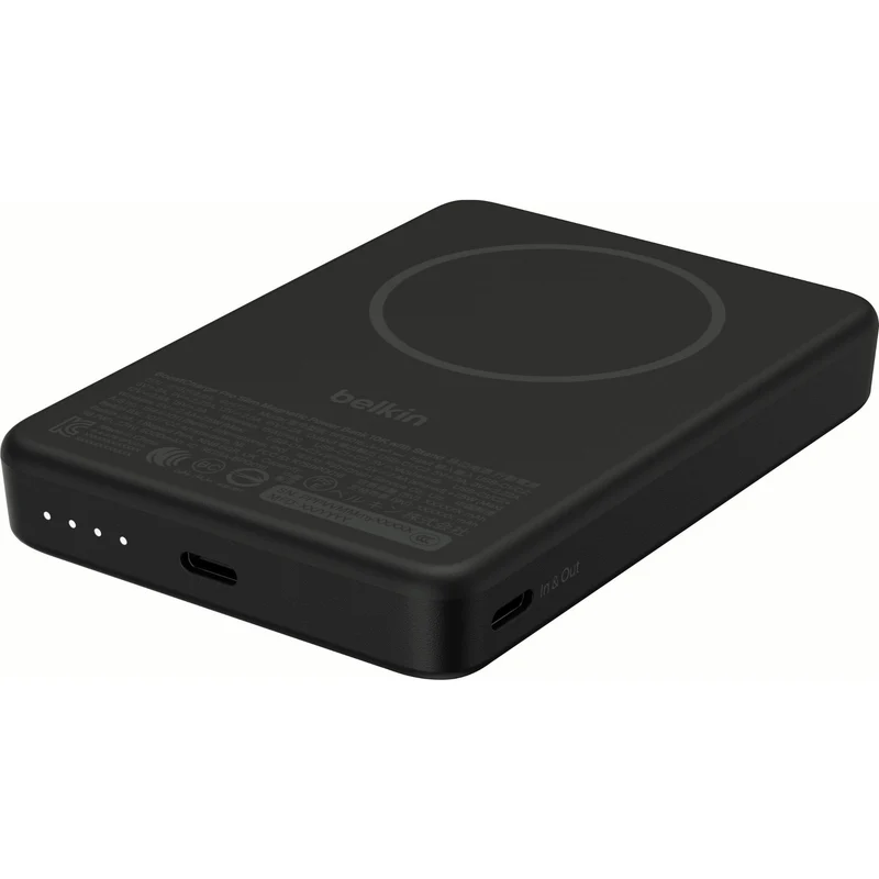 Belkin BoostCharge Slim Magnetic Power Bank 10K with Stand (Black)