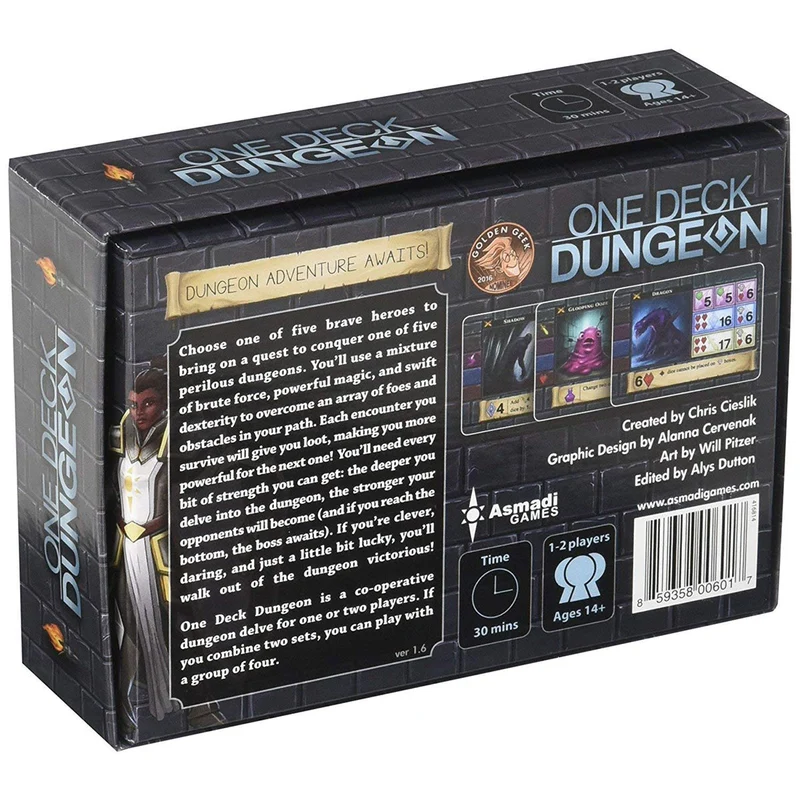 Asmadi Games One Deck Dungeon Board Game