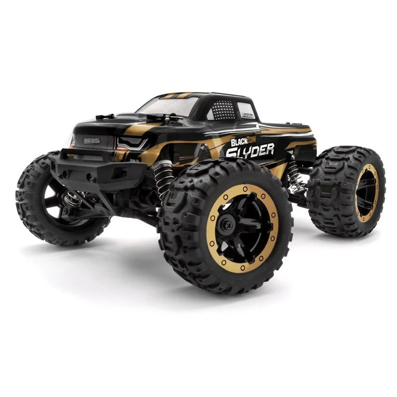 Blackzon 540101 1/16 Slyder MT 4WD Electric RC Monster Truck - Gold