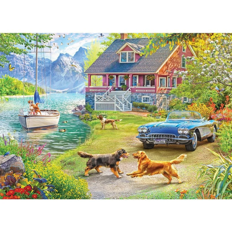 1000pc A Road Less Travelled: Summer Lake House