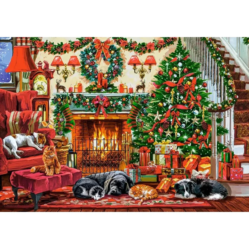 Castorland 500-Pieces Cozy Fireplace Puzzle