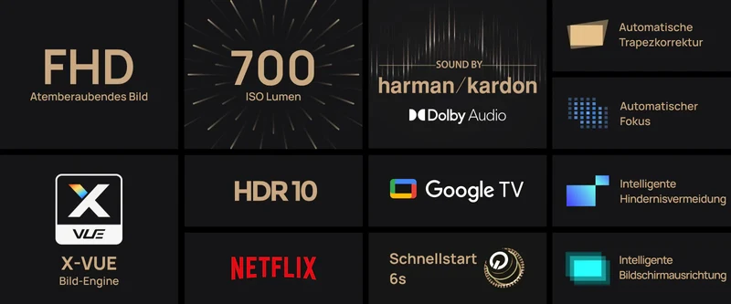 XGIMI Halo+ (New) - Tragbarer LED-Projektor