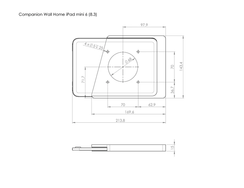 Displine Companion Wall Home für iPad mini